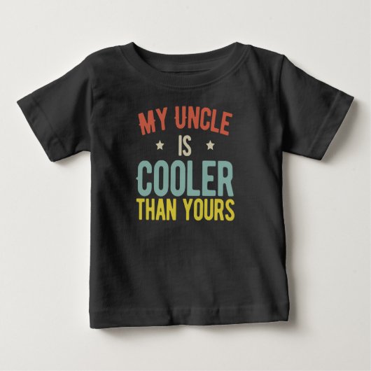 T-shirt Pour Bébé Mon oncle est Glacière que le tien drôle (Devant)