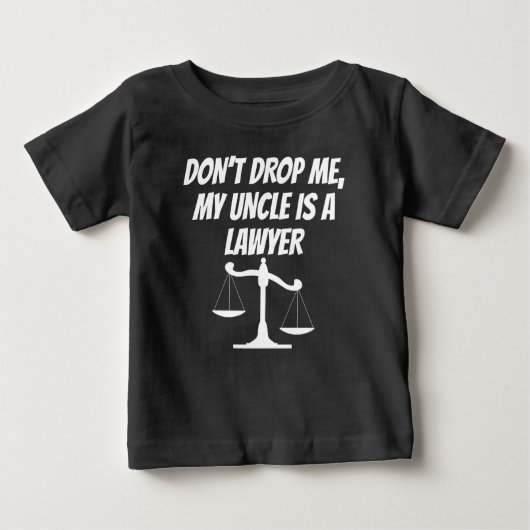 T-shirt Pour Bébé Mon oncle Is A Lawyer (Devant)