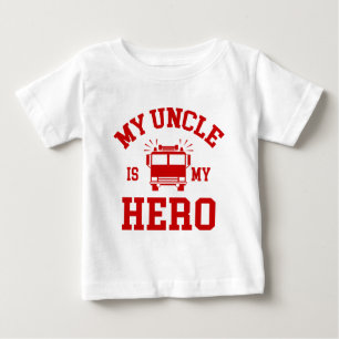 T-shirt Pour Bébé Mon oncle Is My Hero