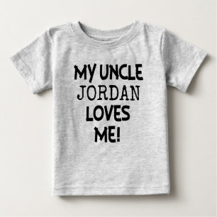 T-shirt Pour Bébé Mon oncle m'aime chemise faite sur commande pour