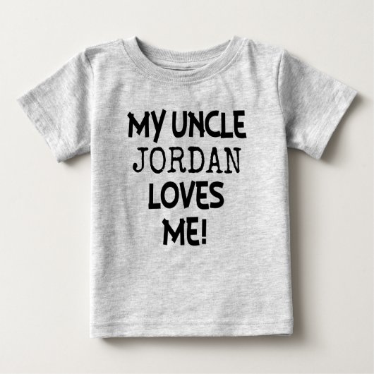 T-shirt Pour Bébé Mon oncle m'aime chemise faite sur commande pour (Devant)