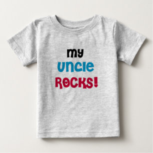 T-shirt Pour Bébé Mon oncle Rocks