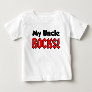 T-shirt Pour Bébé Mon oncle Rocks