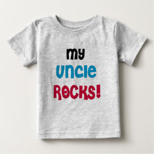 T-shirt Pour Bébé Mon oncle Rocks