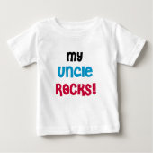 T-shirt Pour Bébé Mon oncle Rocks (Devant)