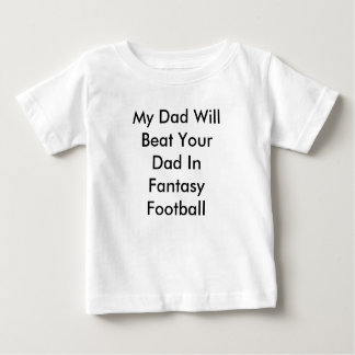T-shirt Pour Bébé Mon papa battra votre papa dans le football