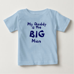T-shirt Pour Bébé Mon papa, c'est le grand homme