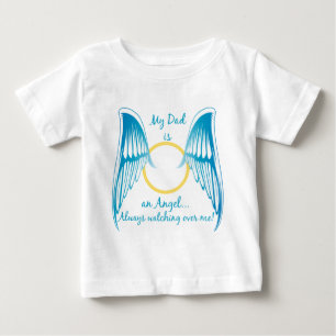 T-shirt Pour Bébé Mon papa est un ange