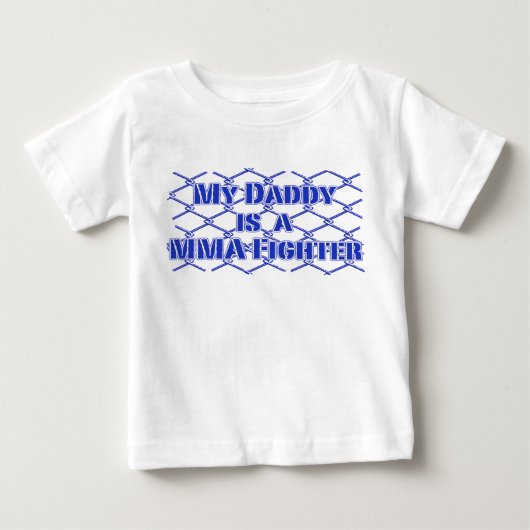 T-shirt Pour Bébé Mon papa est un combattant MIXED MARTIAL ART ! (Devant)