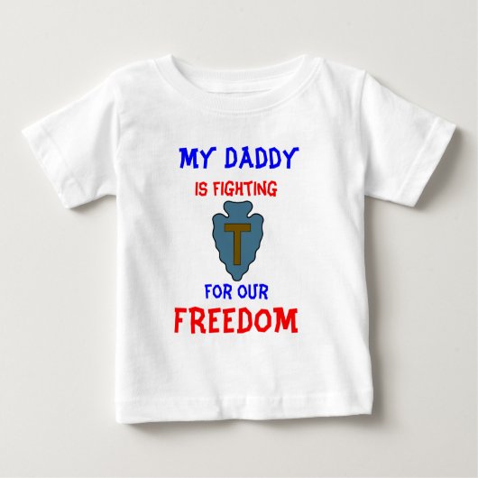 T-shirt Pour Bébé Mon papa LUTTE POUR NOTRE LIBERTÉ (Devant)