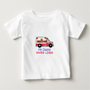 T-SHIRT POUR BÉBÉ MON PAPA SAUVE LES VIES