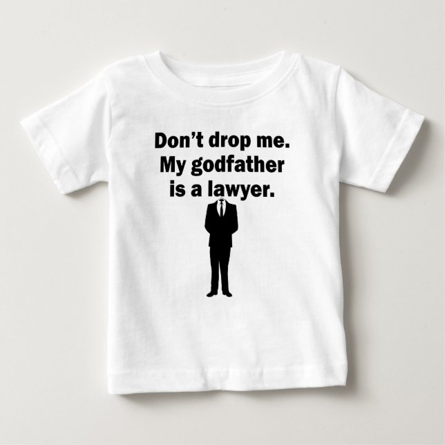 T-shirt Pour Bébé Mon parrain est un avocat (Devant)