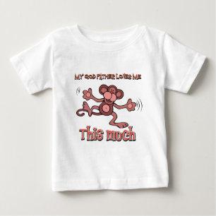 T-shirt Pour Bébé Mon parrain m'aime ce beaucoup