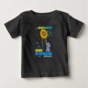 T-shirt Pour Bébé Mon petit-fille sur le syndrome de Down Sensibilis