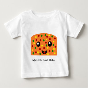 T-shirt Pour Bébé Mon petit gâteau aux fruits s'amuse