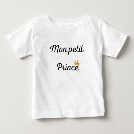 T-shirt Pour Bébé mon petit prince (Devant)