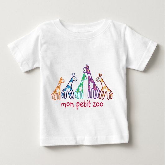 T-shirt Pour Bébé mon petit zoo (Devant)