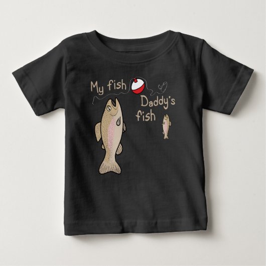 T-shirt Pour Bébé Mon poisson est mort poisson (Devant)
