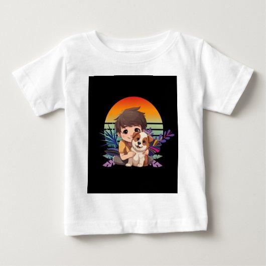 T-shirt Pour Bébé Mon pote (Devant)