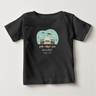T-shirt Pour Bébé Mon premier Aïd Personnaliser