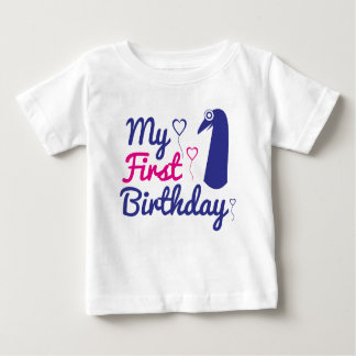 T-shirt Pour Bébé Mon premier anniversaire, mon 1er anniversaire pou