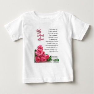 T-shirt Pour Bébé Mon premier art de poésie d'amour par Stanley