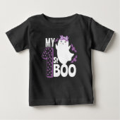 T-shirt Pour Bébé mon premier boo halloween Fantôme effrayant (Devant)