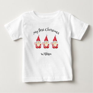 T-shirt Pour Bébé Mon premier chapeau de bébé de Noël.