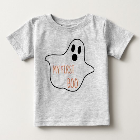 T-shirt Pour Bébé Mon premier design d'Halloween Boo (Devant)