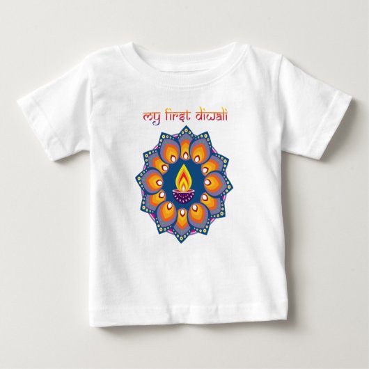 T-shirt Pour Bébé Mon premier Diwali (Devant)