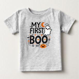 T-shirt Pour Bébé Mon premier Halloween Boo