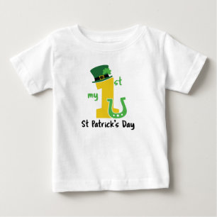 T-shirt Pour Bébé Mon premier Jour de la Saint Patrick
