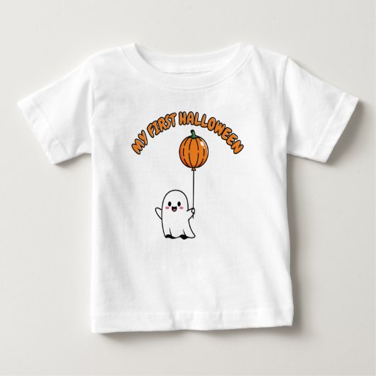 T-shirt Pour Bébé Mon premier maillot pour bébé d'Halloween - mignon (Devant)