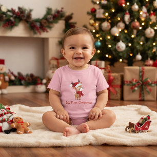 T-shirt Pour Bébé Mon premier Noël