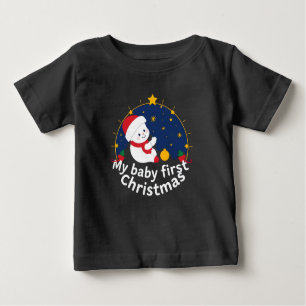 T-shirt Pour Bébé Mon premier Noël