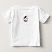 T-shirt Pour Bébé Mon premier pingouin de Noël Nom personnel (Dos)
