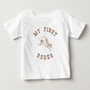 T-shirt Pour Bébé Mon premier rodéo - Première chemise d'anniversair