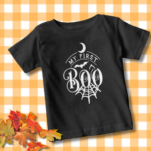 T-shirt Pour Bébé Mon premier T-shirt Bébé Boo Black Halloween