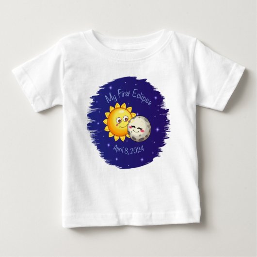 T-shirt Pour Bébé Mon premier T-shirt bébé Eclipse (Devant)