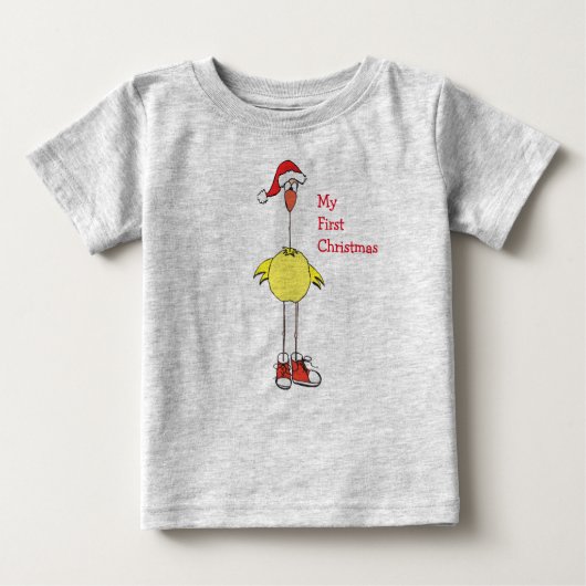 T-shirt Pour Bébé Mon premier vêtement de bébé de Noël (Devant)