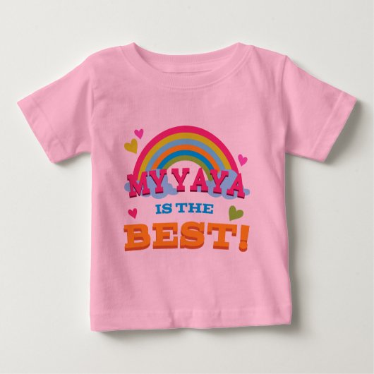 T-shirt Pour Bébé Mon Yaya est le meilleur (Devant)