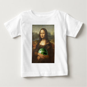 T-shirt Pour Bébé Mona Lisa aime les pastèques