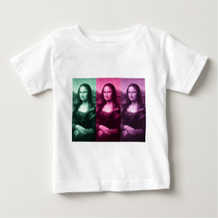 T-shirt Pour Bébé Mona Lisa Rose vert violet