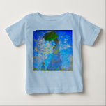 T-shirt Pour Bébé Monet Woman avec un parasol<br><div class="desc">T-shirt bébé avec l’épouse de Claude Monet,  Camille,  tenant un parasol,  et son fils,  Jean,  se promenant dans un champ vert vif soufflé par le vent pendant une journée d’été. Un grand cadeau Monet pour les amateurs d'impressionnisme et d'art français.</div>