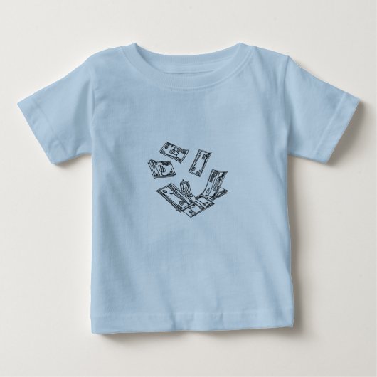 T-shirt Pour Bébé money① (Devant)
