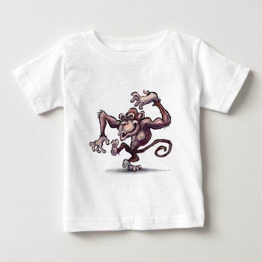 T-shirt Pour Bébé Monkey (Devant)