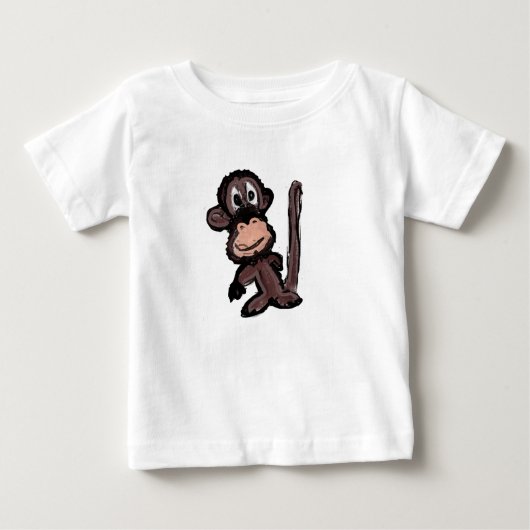 T-shirt Pour Bébé Monkey (Devant)