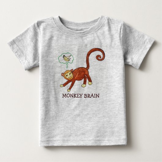 T-SHIRT POUR BÉBÉ MONKEY BRAIN (Devant)