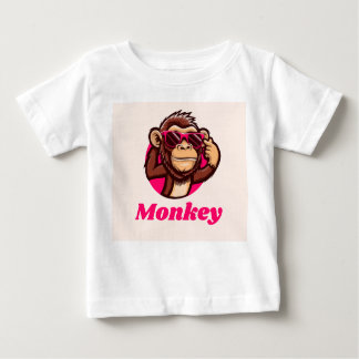 T-shirt Pour Bébé monkey cool baby t shirt