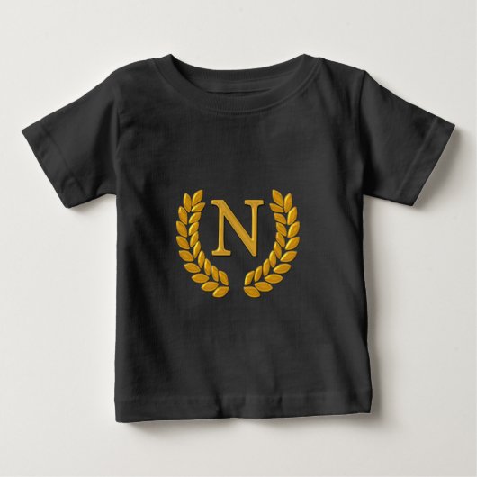 T-shirt Pour Bébé Monogramme (Devant)